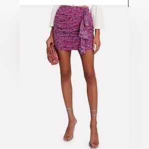 Intermix Pink McKenna ruffled skirt.